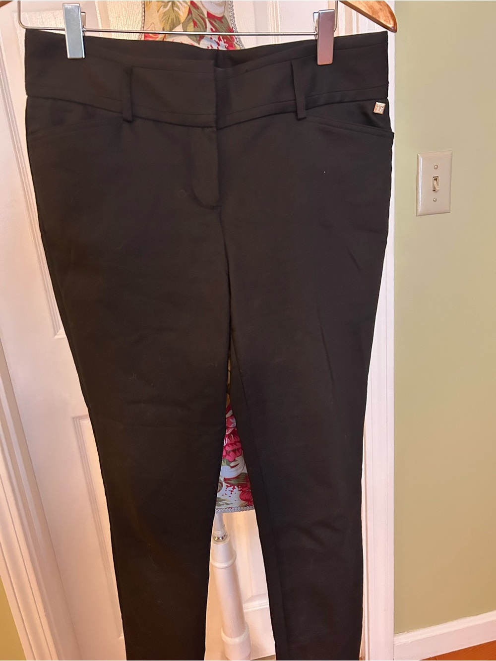 Ivanka Trump Black Dress Pants with Branded Waistband